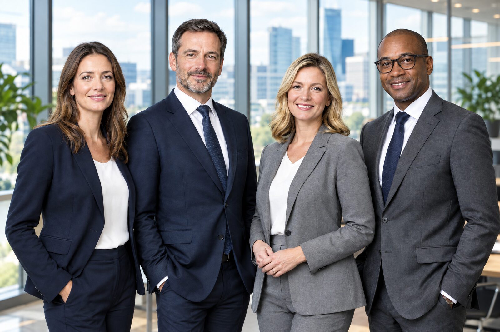 A studio team photo, ready for the annual report and the website — Lux Photo Pro