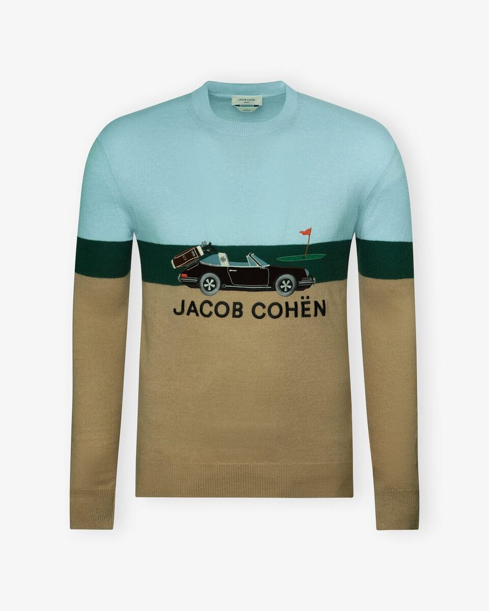 Knitwear, front on white