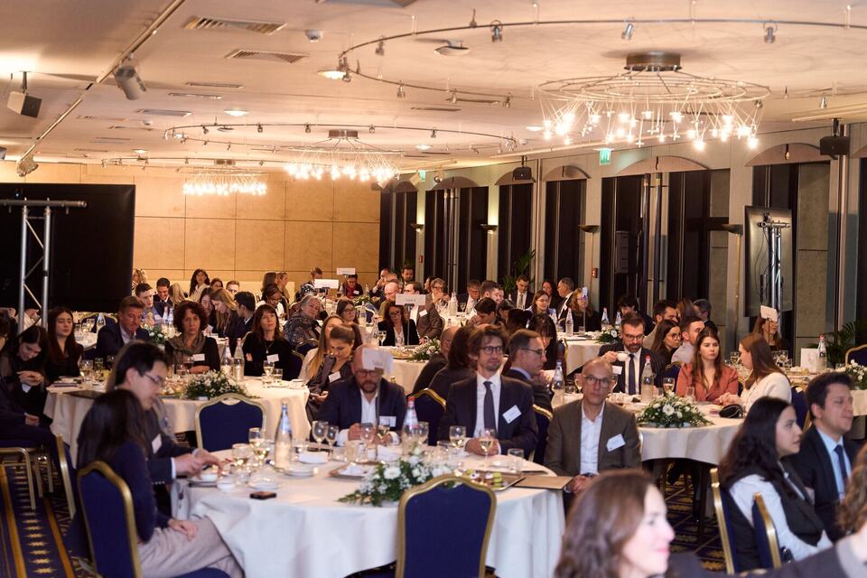 Dinner hall, gala evening